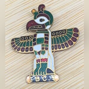 Birks Thunderbird Totem Pole Brooch Lapel Pin
